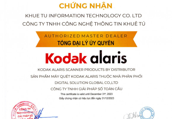 Tổng Đại Lý Phân Phối Máy Scan Kodak Chính Hãng