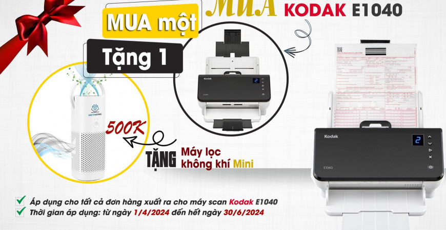 Khuyến mãi Kodak E1040: Mua E1040 - Tặng Máy Lọc Không Khí Mini