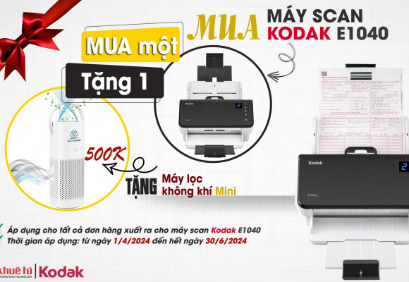 Khuyến mãi Kodak E1040: Mua E1040 - Tặng Máy Lọc Không Khí Mini