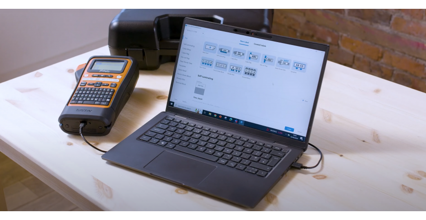 Brother PT-E310BTVP: Hướng dẫn thiết kế & in nhãn bằng PM Ptouch Editor thi công Điện - Mạng dễ dàng