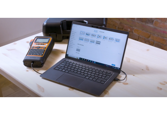 Brother PT-E310BTVP: Hướng dẫn thiết kế & in nhãn bằng PM Ptouch Editor thi công Điện - Mạng dễ dàng
