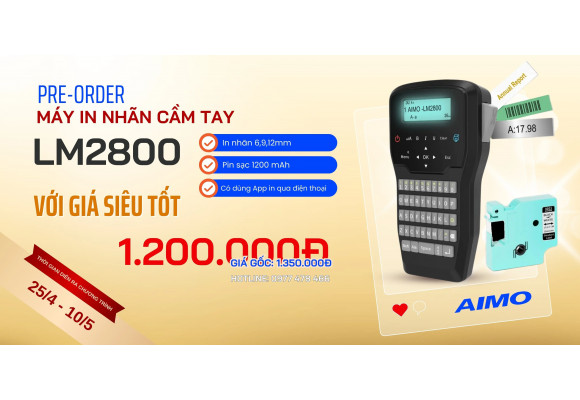 AIMO LM2800 - Chạm Đến Sự Hoàn Hảo Với Công Nghệ In Nhãn Mới